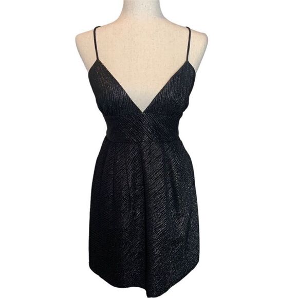 Milly Dresses & Skirts - Milly Black Metallic Sparkle Formal Mini Dress| Size 6